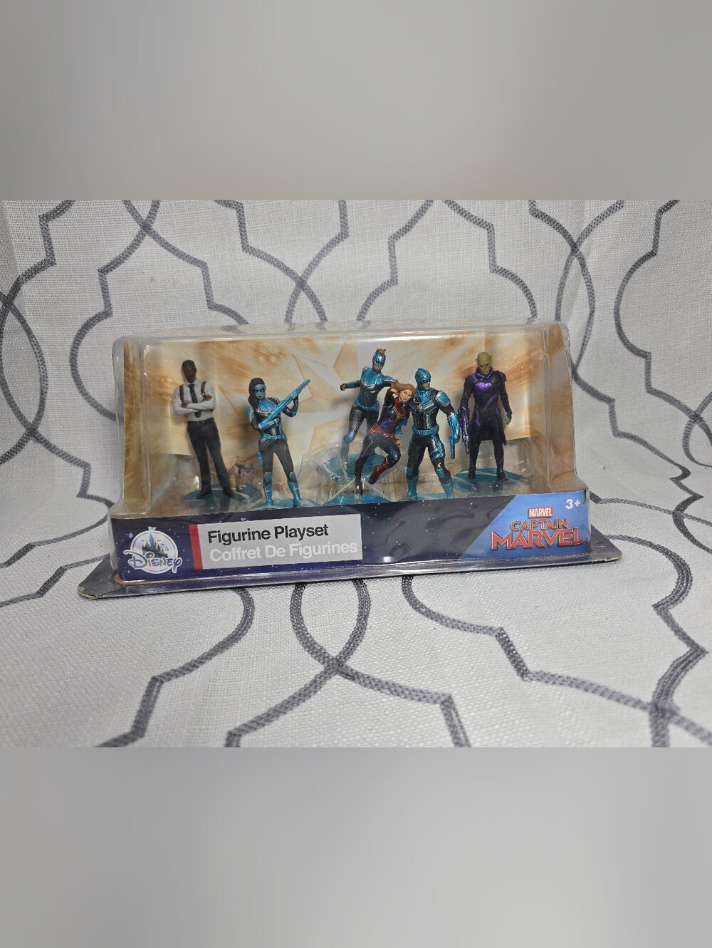 Disney Store Captain Marvel Figurine 6 Pc Action Figure Play Set Cake Topper New